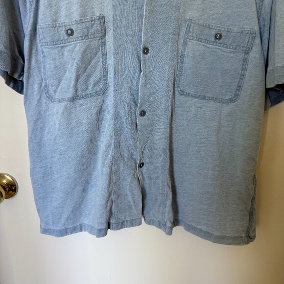 Buck Mason Chambray Blue Buttondown Shirt L - Picture 3 of 8